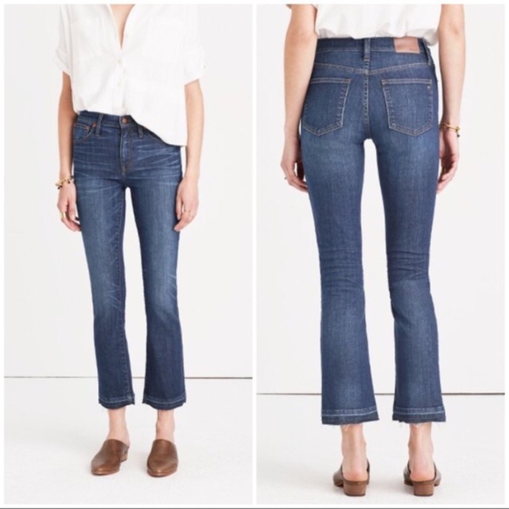 Madewell Cali Demi Boot Jeans in Dark Wash size 32/14